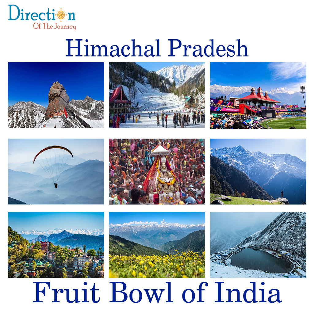 Snow-covered mountains in Himachal Pradesh with Shimla, Manali, Spiti Valley and Himalayan landscape