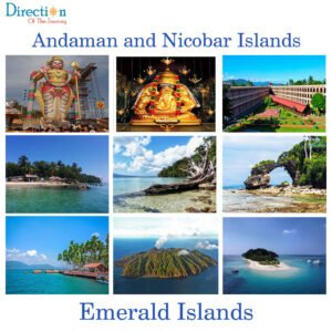 Turquoise sea and tropical beach in the Andaman and Nicobar Islands