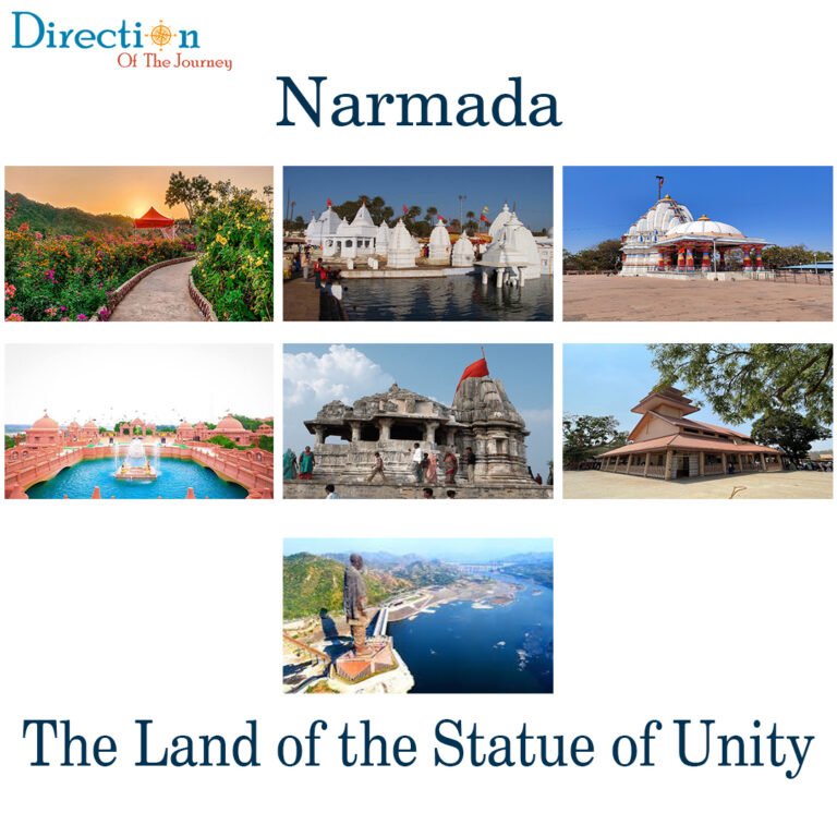 Statue of Unity overlooking the Narmada River in Gujarat, India